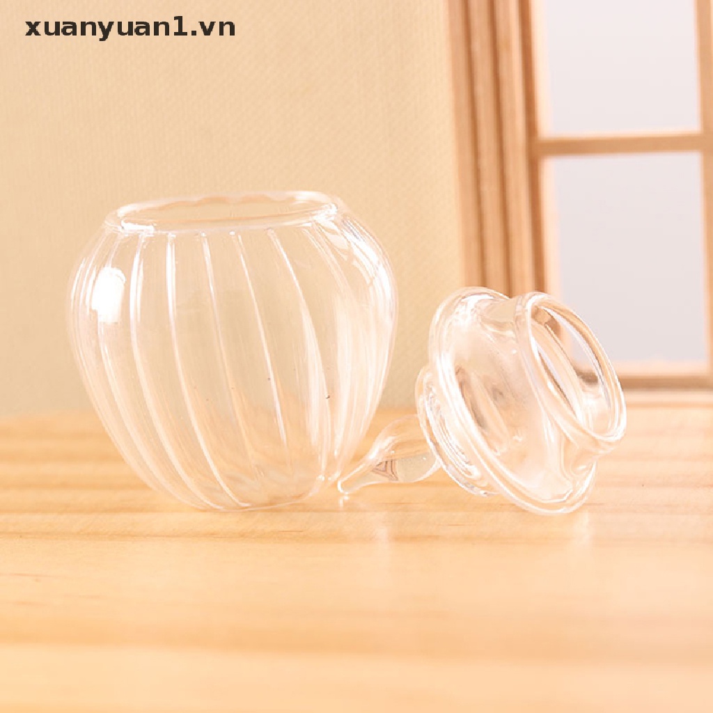 1 Hũ Thủy Tinh Nhỏ Xinh Đựng Kẹo / Món Tráng Miệng 1 / 12 Trang Trí Nhà Búp