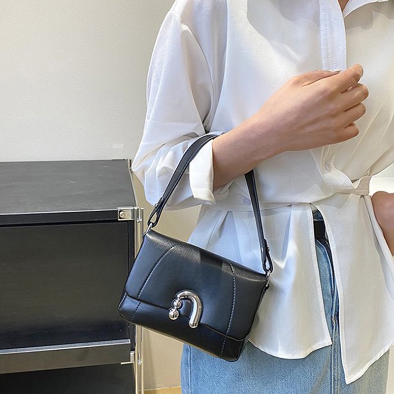 Ielgy Túi Đeo Vai / Đeo Chéo Hình Vuông Có Khóa Cài Chất Lượng Cao Thiết Kế Di Động Cho Nữ