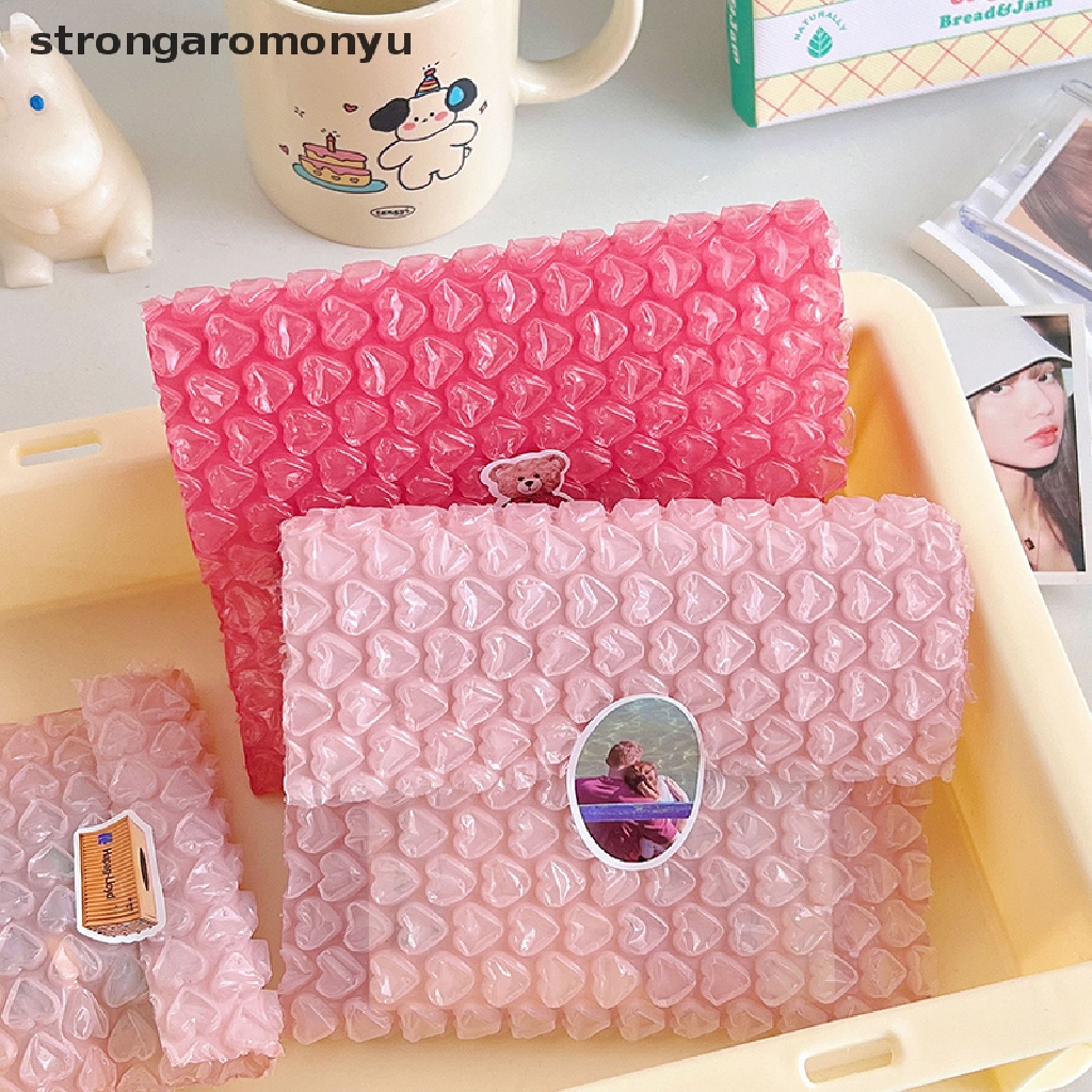 Set 10 Túi Bong Bóng Hình Trái Tim Chống Sốc / Thấm Nước