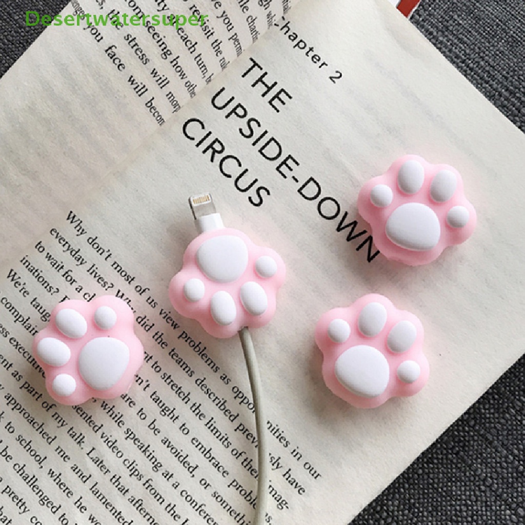 Phụ Kiện Bảo Vệ Dây Cáp Sạc Usb Bằng Silicon Dễ Thương