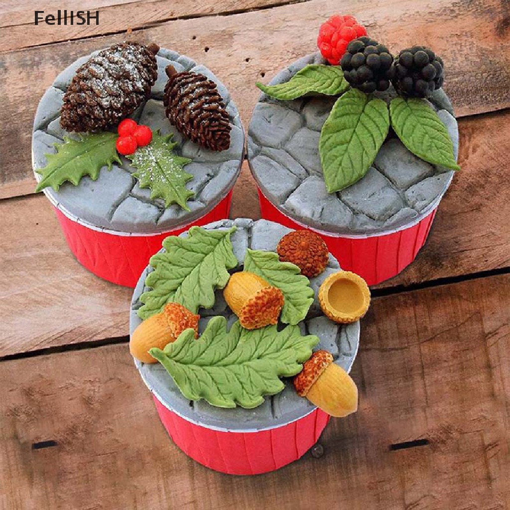 Khuôn Silicone Làm Bánh Hình Chiếc Lá 439br