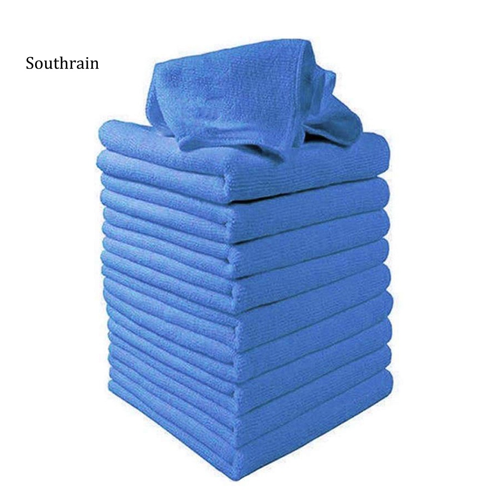 Bộ 10 Khăn Lau Xe Hơi Mềm Mại Kích Thước 25x25cm