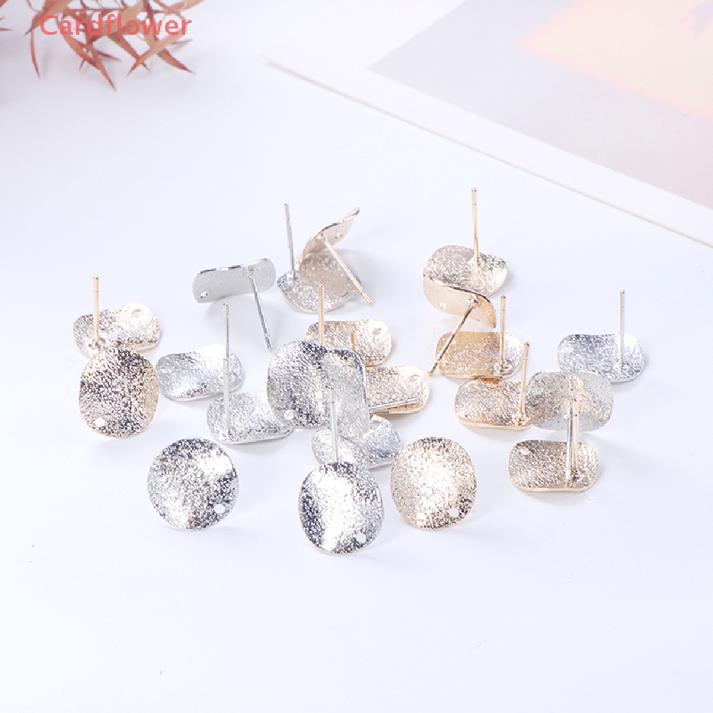 Bộ 10 Khuyên Tai Tròn 12mm Bằng Hợp Kim Kẽm Tự Làm Trang Sức Mới