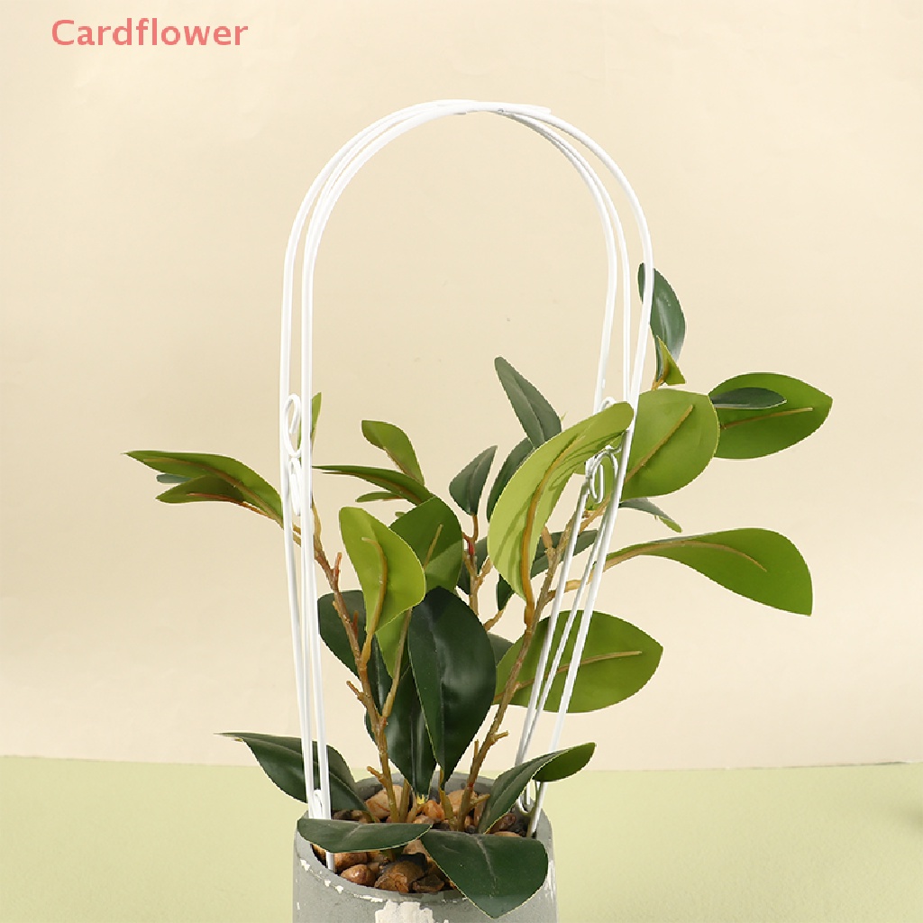 < Cardflower > Mô Hình Cửa Vòm Mini Bằng Sắt Màu Trắng Trang Trí Tiểu Cảnh Nhà Búp Bê