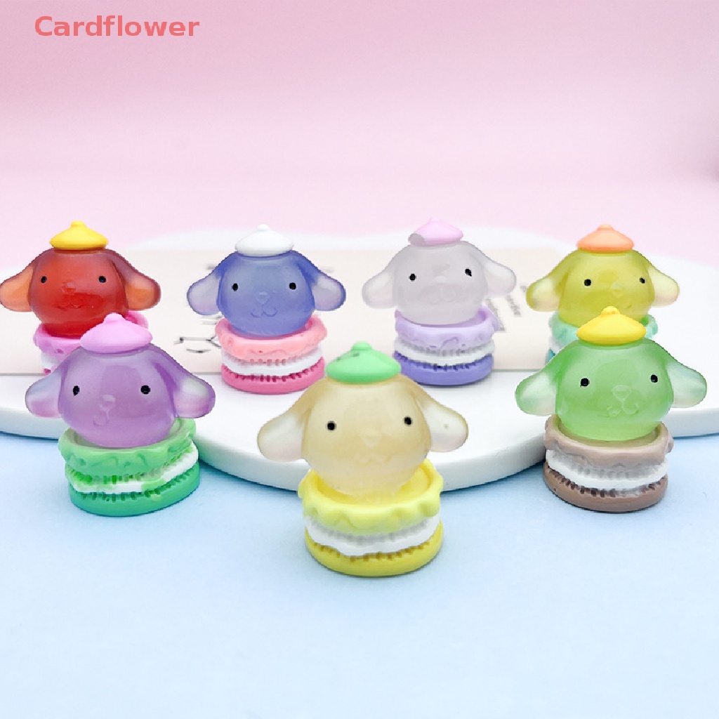 Set 5 Phụ Kiện Trang Trí Điện Thoại Hình Chú Chó Cinnamon 3D Phát Quang Độc Đáo