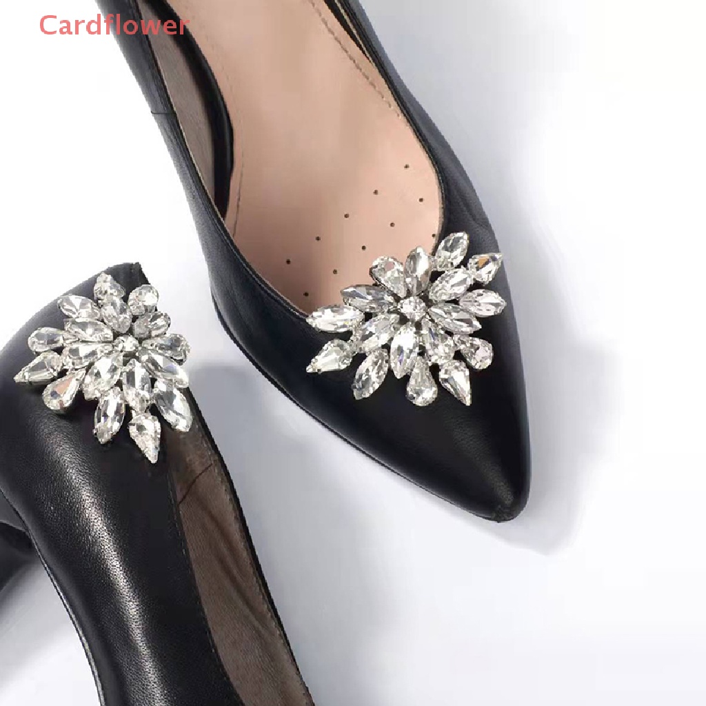 1 Phụ Kiện Kẹp Giày Cao Gót Đính Đá Cho Cô Dâu Ngày Cưới Mới