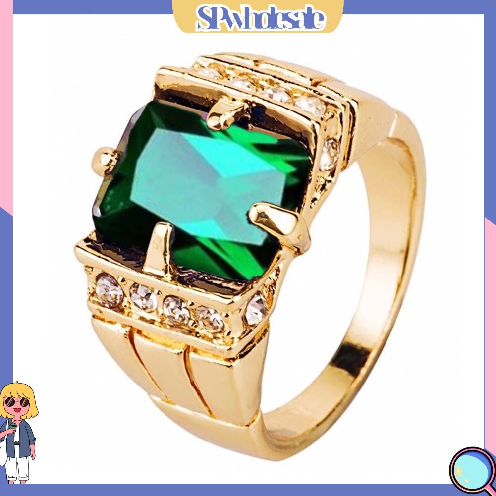 &lt;SPwholesale&gt; Nhẫn Nam Đính Đá Sang Trọng