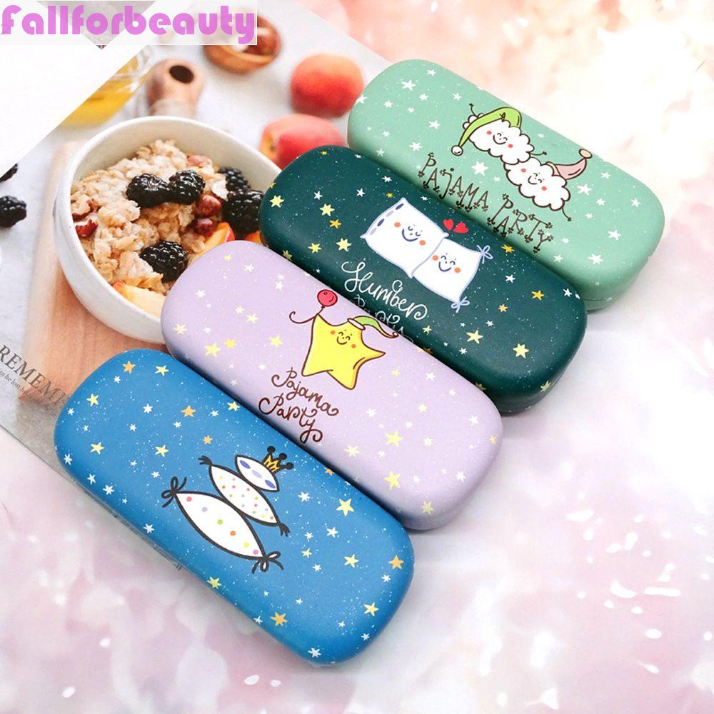 Hộp Đựng Mắt Kính Bằng Da PU In Họa Tiết Ngôi Sao Dễ Thương Thời Trang Cho Nữ Ốp