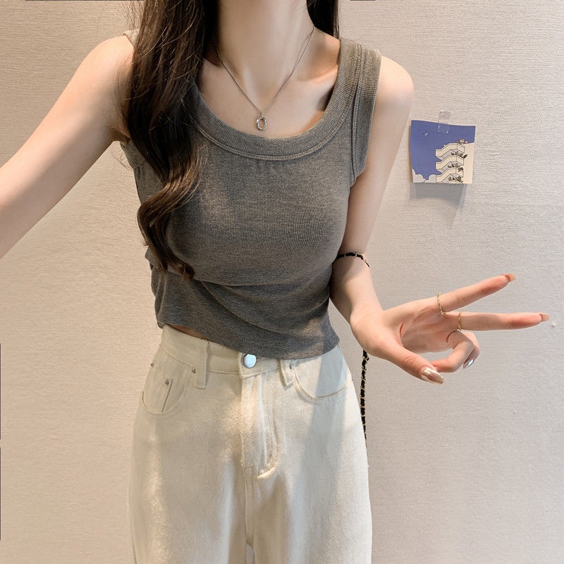 COZOK Áo Sát Nách Màu Trơn Quyến Rũ Hợp Thời Trang