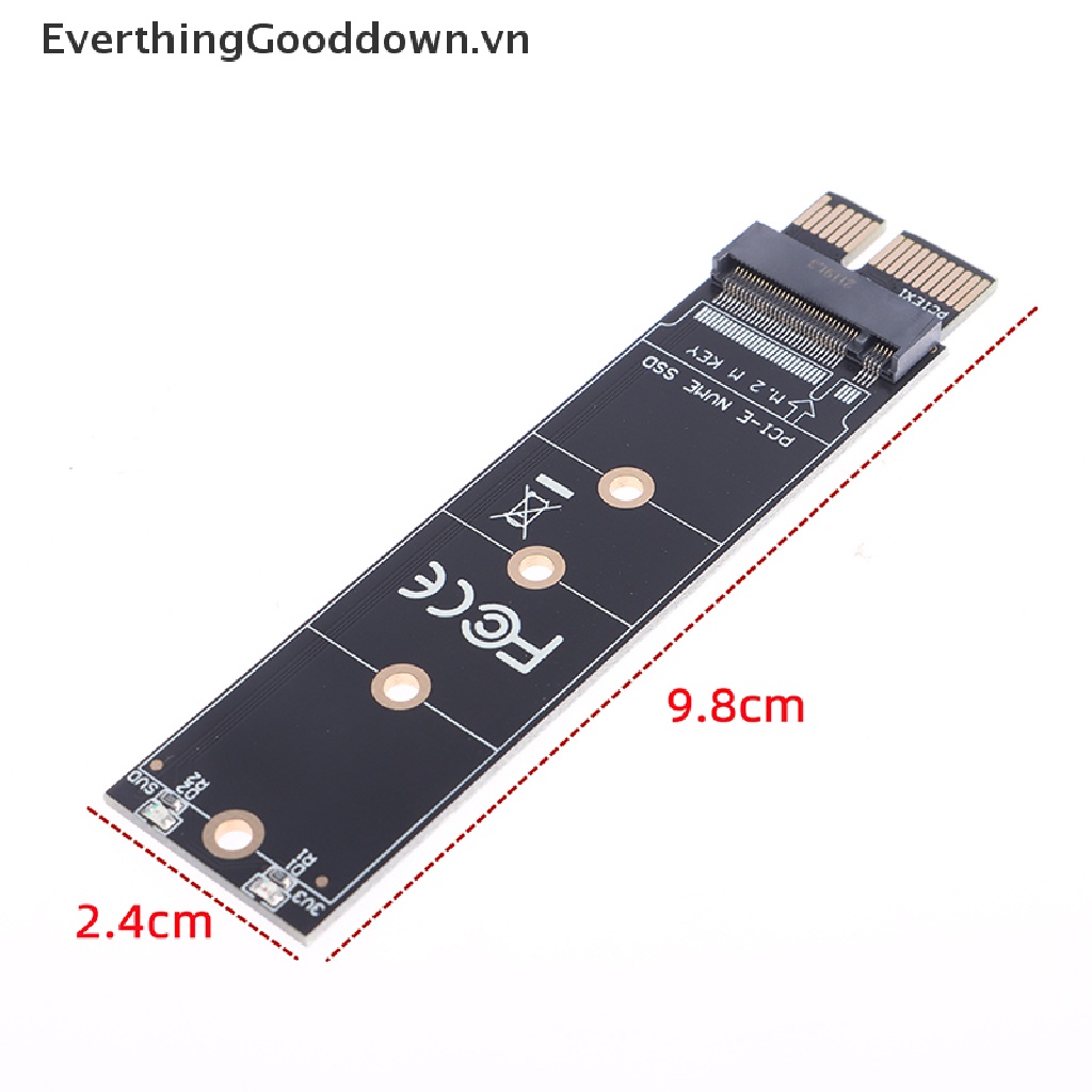 Everthingooddown PCI-E M2 Adapter NVMe SSD M2 PCIE X1 Raiser PCI-E PCI Express M Key Kết Nối