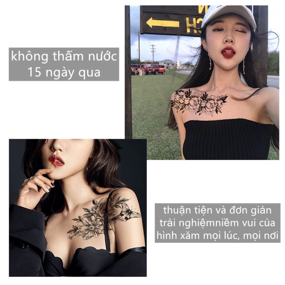 Hình Xăm Dán 10 * 6CM 206 La Bàn Mũi Tên Chống Thấm Nước