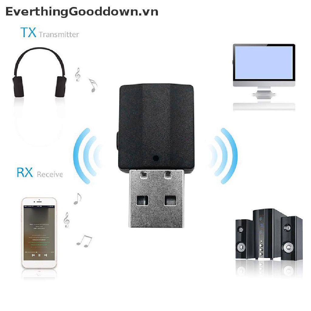 Thiết Bị Truyền Nhận Tín Hiệu Bluetooth 5.0 2 Trong 1 Cho TV / Máy Tính Và Xe Hơi