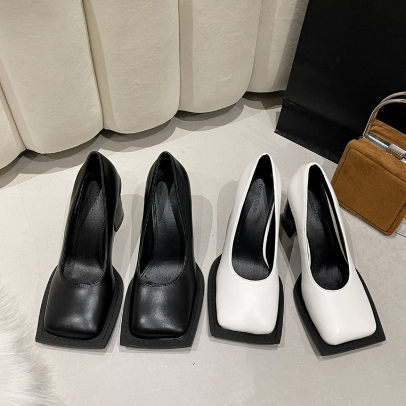 Giày Cao Gót Mũi Vuông Thời Trang 02550 Dành Cho Nữ