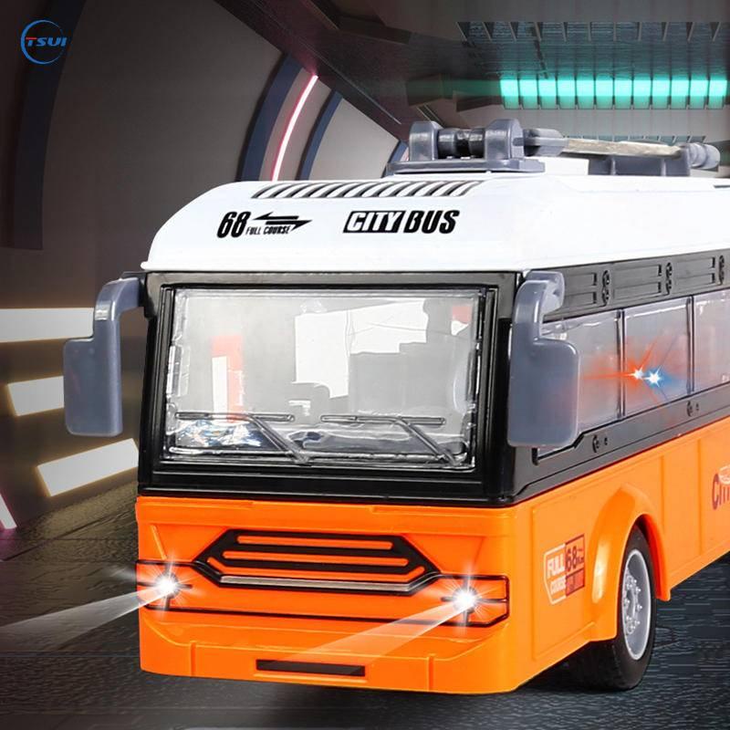 Xe Buýt Điều Khiển Từ Xa 4 Kênh Có Đèn LED Và Nhạc Giáo Dục Sớm Cho Bé