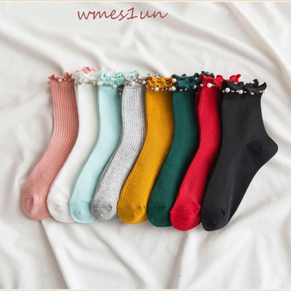 Vớ Cotton Mùa Thu Ấm Áp Họa Tiết Dễ Thương WMES15H Cho Nữ