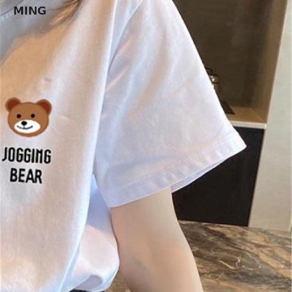 Áo Thun Tay Ngắn Cổ Tròn Dáng Rộng In Họa Tiết Kiểu Cổ Điển Xinh Xắn Cho Nữ