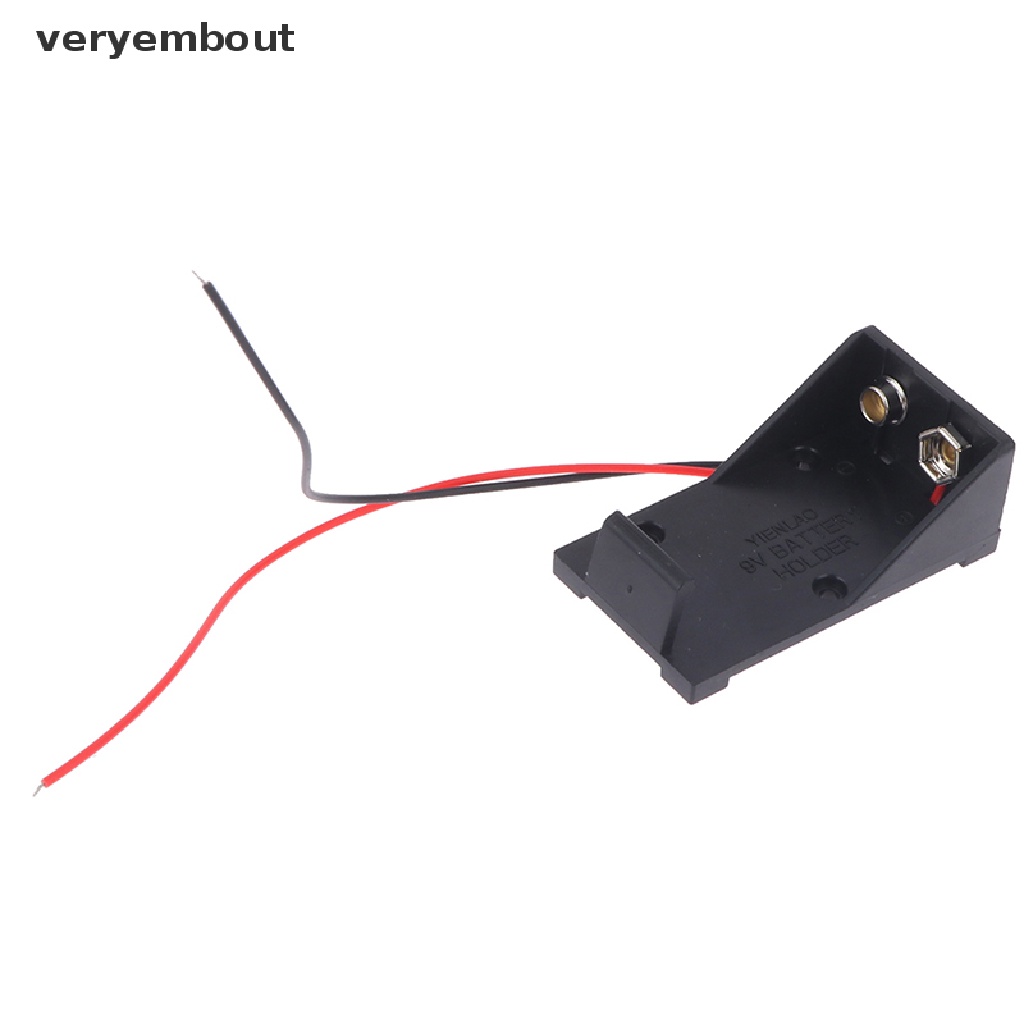 Hộp Đựng Kẹp Điện ut 9V 9V Kèm Dây Dẫn Tự Làm Tiện Dụng