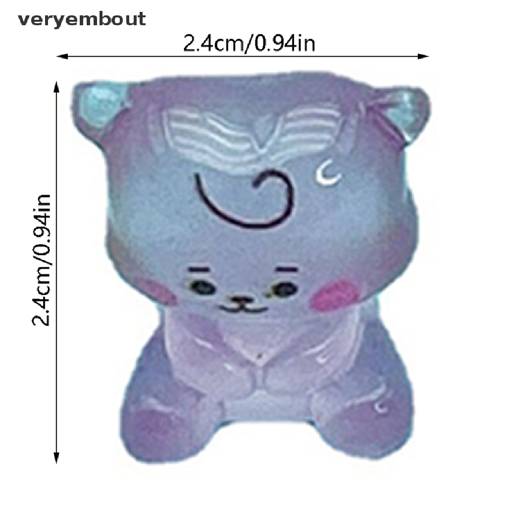 1 Đồ trang trí Chú Cừu Mini Bằng Nhựa Phát Quang Dùng Trang Trí Độc Đáo