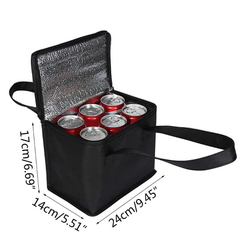 Túi Đựng Cơm Trưa Giữ Nhiệt Cỡ Lớn Có Khóa Kéo Tiện Dụng Mang Theo Du Lịch Dã Ngoại