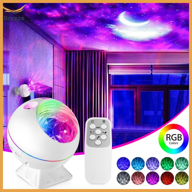 Đèn Led Chiếu Trần Tự Động Điều Chỉnh Độ Sáng 40 Độ 3 Trong 1 Họa Tiết Bầu Trời Đầy Sao