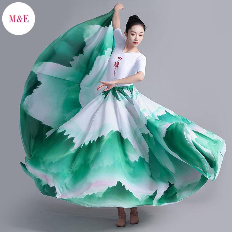 Bộ Trang Phục Biểu Diễn Múa Dân Tộc Trung Hoa Cổ Điển Góc Rộng 720 Độ Phong Cách Mới 2023