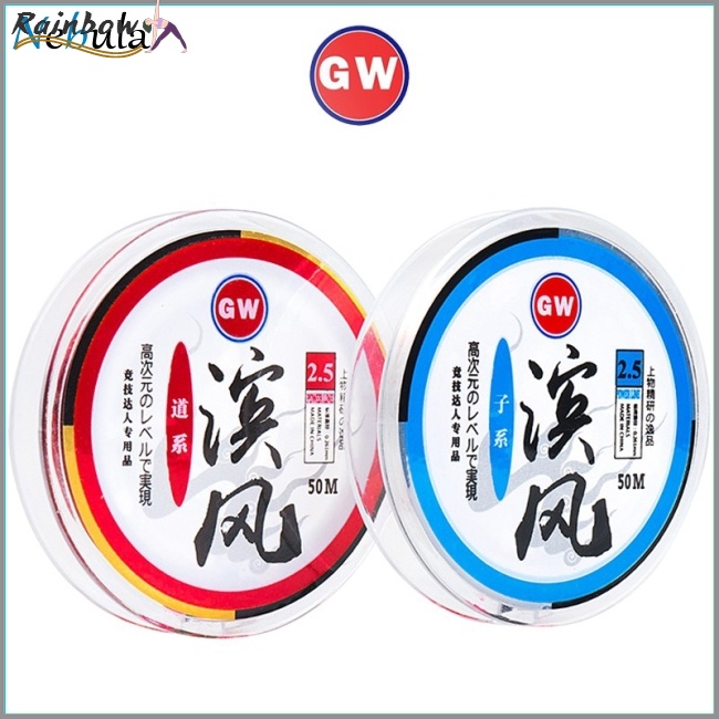 Cuộn Dây Câu Cá 50m Phủ Lông Chồn Chất Liệu Nylon Bền Bỉ