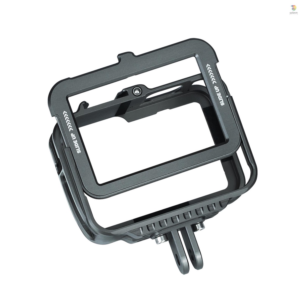 TELESIN Khung Máy Ảnh Bằng Hợp Kim Nhôm Tel Resin Hai Ngàm Thay Thế Cho 9 Camera