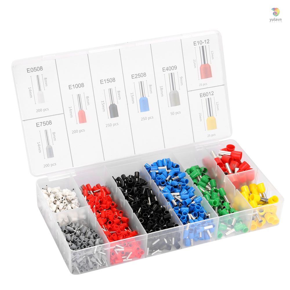 Bộ 1200 Ống Nối Dây Điện Cách Nhiệt Kèm Hộp Đựng