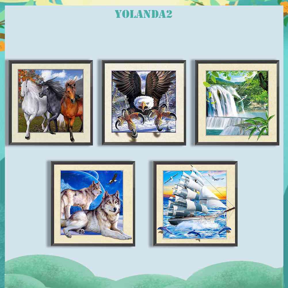 Tranh Đính Đá Kim Cương Toàn Bộ 5D DIY Hình Vẽ Trừu Tượng Trang Trí Nhà Cửa