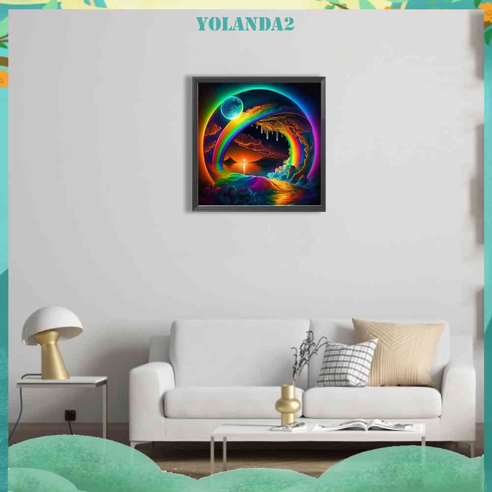 Tranh Đính Đá Kim Cương Toàn Bộ 5D DIY Hình Vẽ Trừu Tượng Trang Trí Nhà Cửa