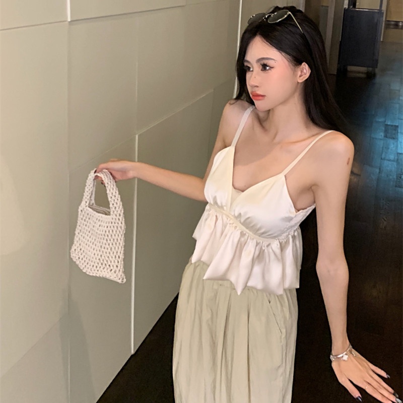 Áo Hai Dây Cổ Chữ V Form Rộng Thời Trang Mùa Hè