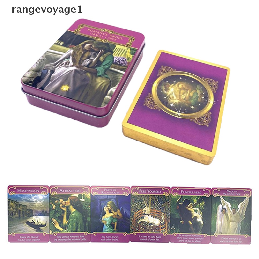 Hộp Sắt Đựng Thẻ Bài Tarot Oracle Thiên Thần Lãng Mạn Với Thủ Công [Khoang Tiến 1]