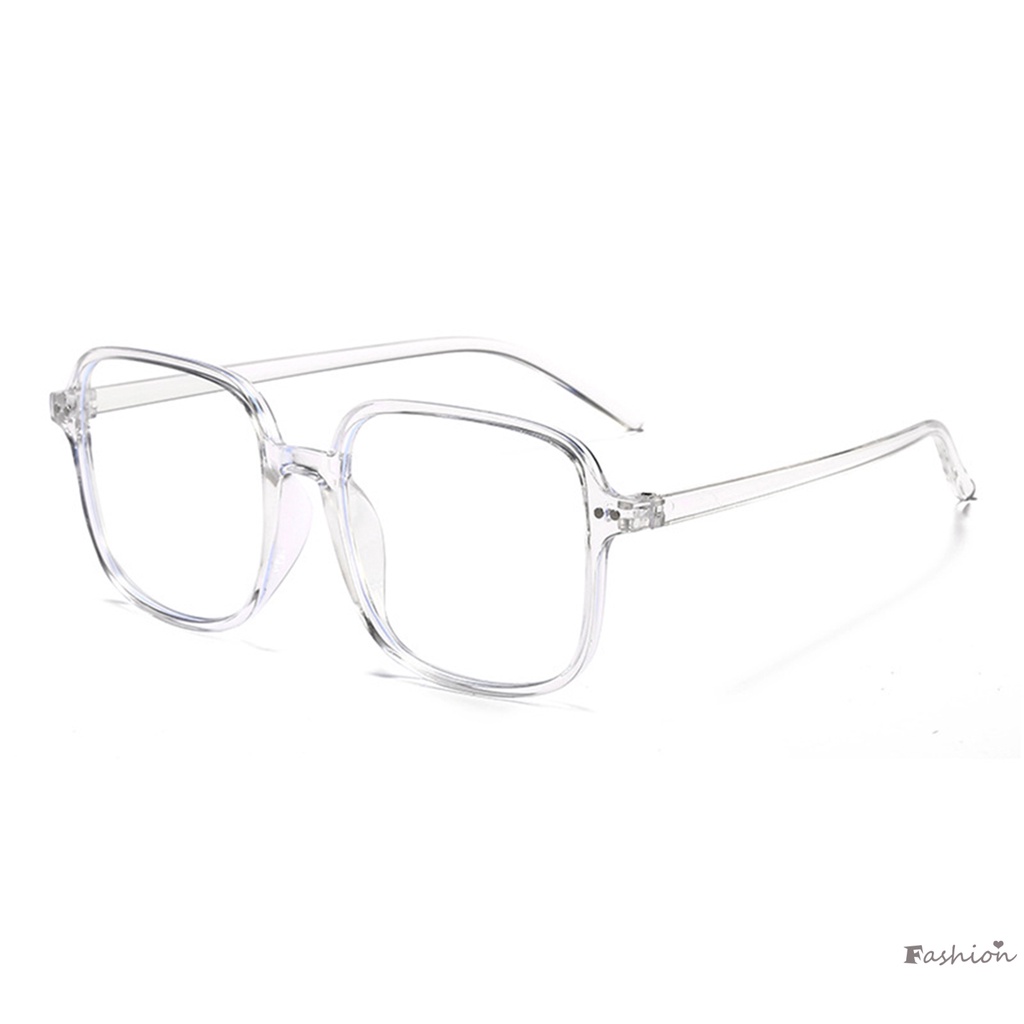 Mắt Kính Oversize Không Gọng Tròng Phẳng Không Đường Viền Dùng Làm Đạo Cụ Chụp Ảnh Cho Nam Và Nữ