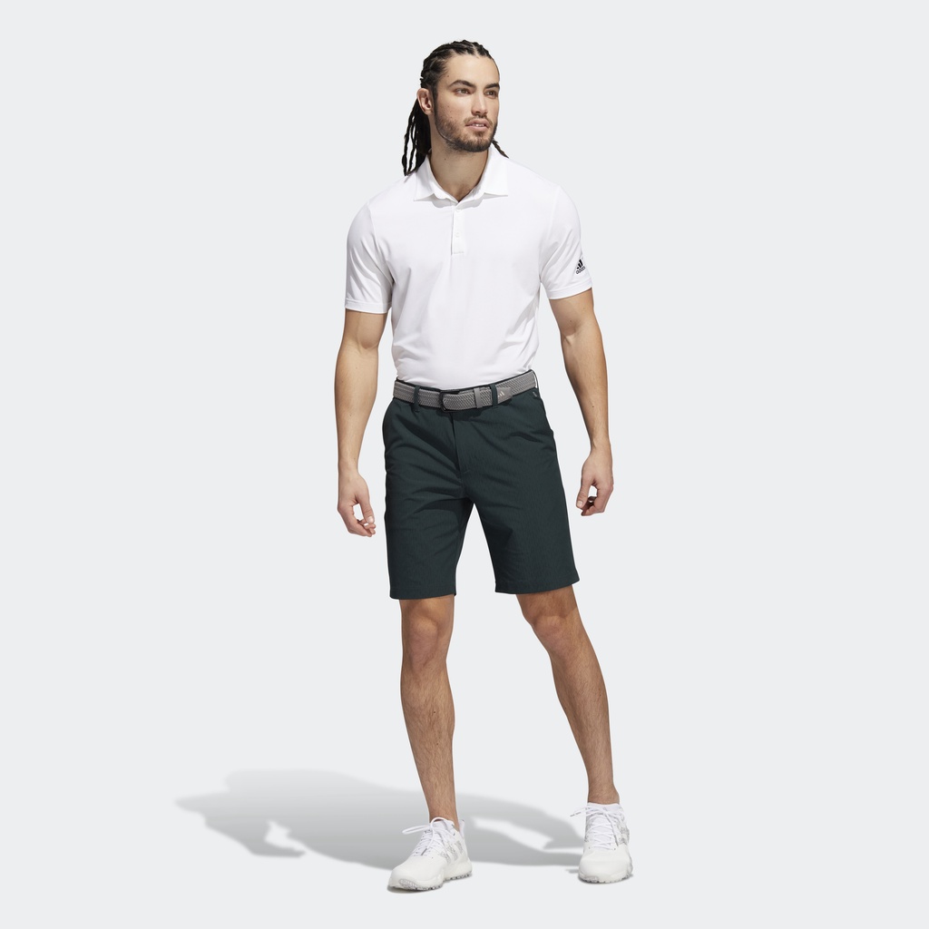 Adidas Đánh gôn Quần Short Sần 9-Inch Nam màu xanh lá HF6519