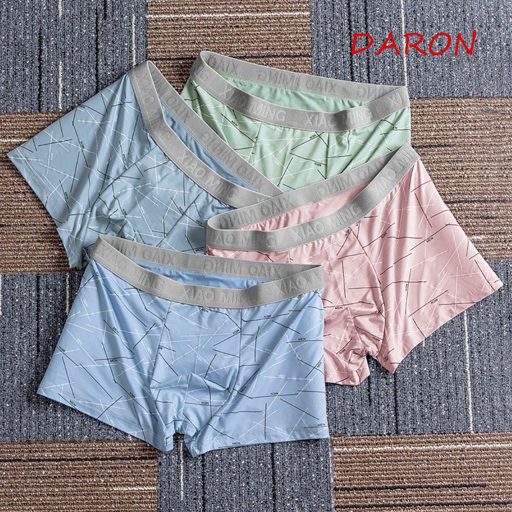 Quần Lót Boxer Cotton Lưng Vừa In Chữ Quyến Rũ Cho Nam