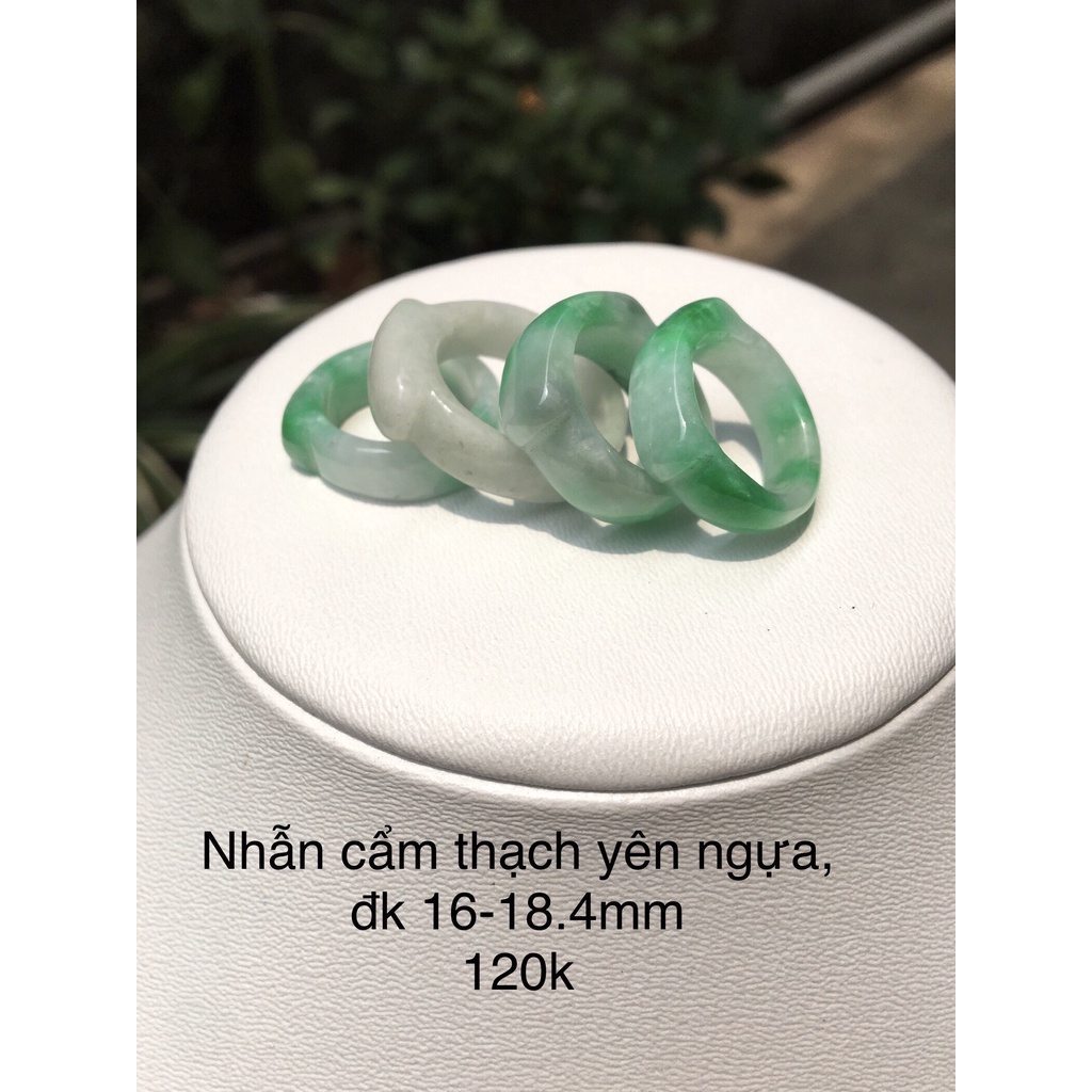 Nhẫn Cẩm thach yên ngựa đẹp, lạ - đá tư nhiên, đá phong thuy