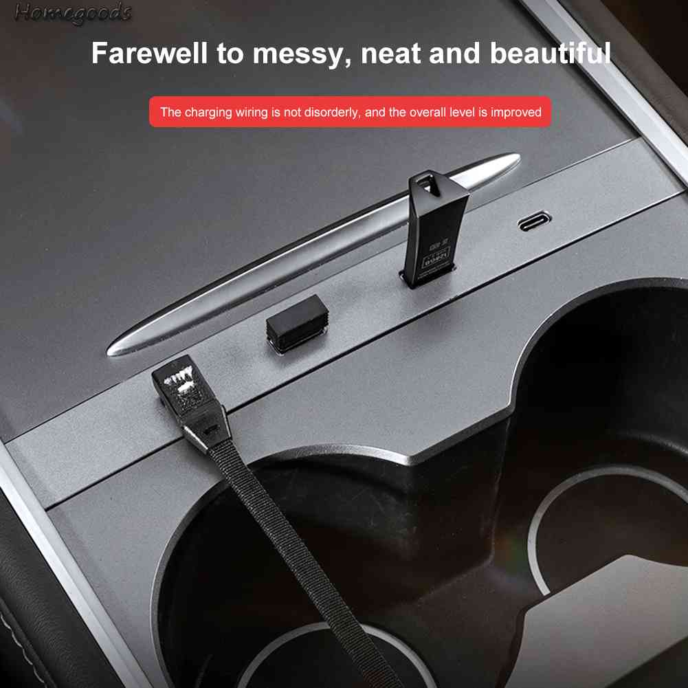 Tẩu Sạc Nhanh Type-C 4 Cổng USB 27W 2023 Cho Tesla Model 3 / Y