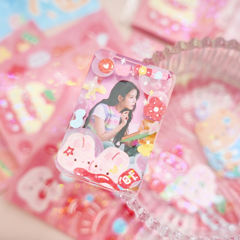 Miếng Dán Trang Trí Sổ Tay Họa Tiết Hoạt Hình Dễ Thương Cho Bé Gái