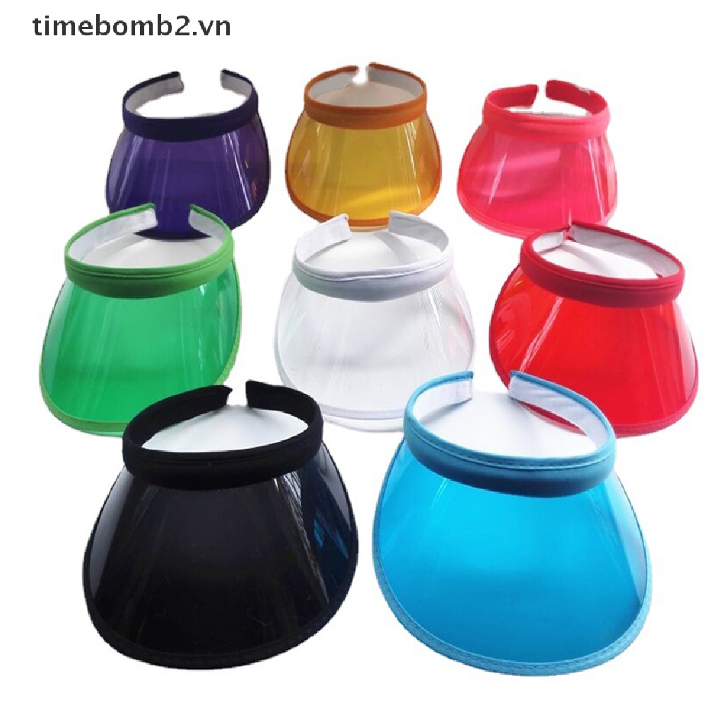 { # Mũ Lưỡi Trai Thể Thao Bằng Nhựa PVC Trong Suốt Chống Nắng Chống Tia UV Thời Trang Mùa Hè Cho Nam Và Nữ