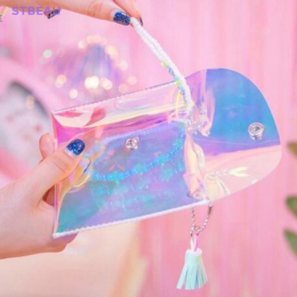 [Cxsteau] Ví Cầm Tay Mini Màu Laser Trang Điểm Thời Trang Nhiều Màu Sắc Dành Cho Nữ MME