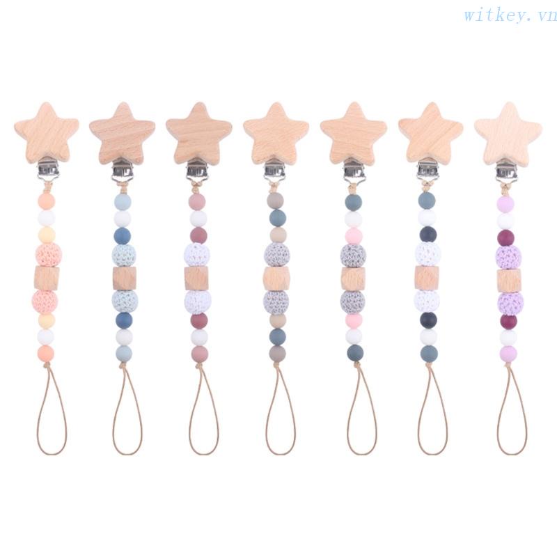 Đồ Chơi Kẹp Núm Vú Giả Bằng Kim Loại Cho Bé Gặm Nướu