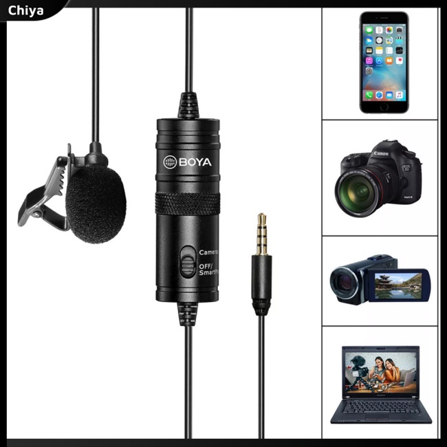 Micro Thu Âm BY-M1 Jack 3.5mm Cho Máy Ảnh Canon Dslr