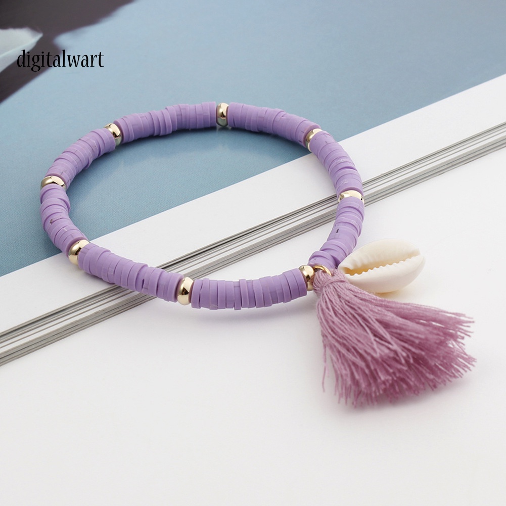 Kỹ Thuật Số| Vòng Tay Dây Thừng Đính Vỏ Sò Phong Cách Bohemian