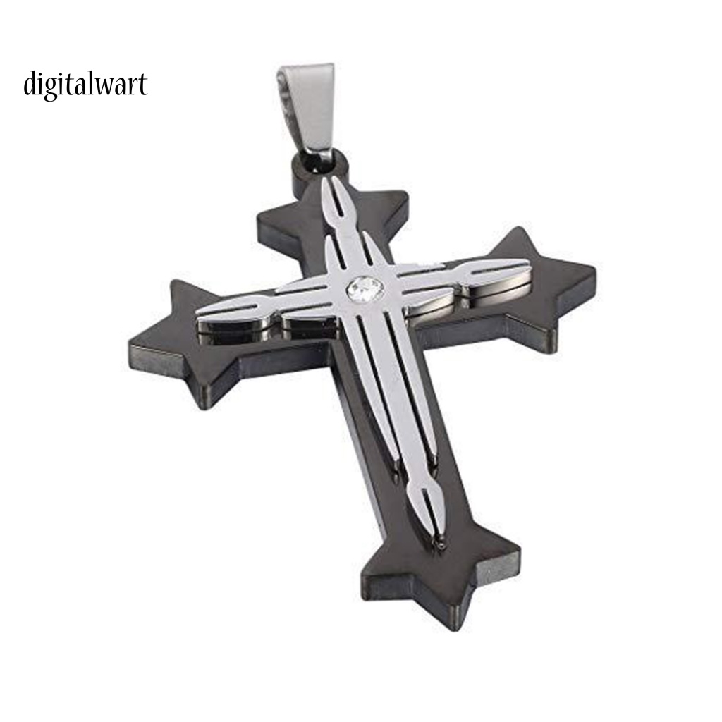 Kỹ Thuật Số| Vòng Cổ Choker Mặt Thánh Giá Màu Sắc Đơn Giản Phong Cách Cổ Điển