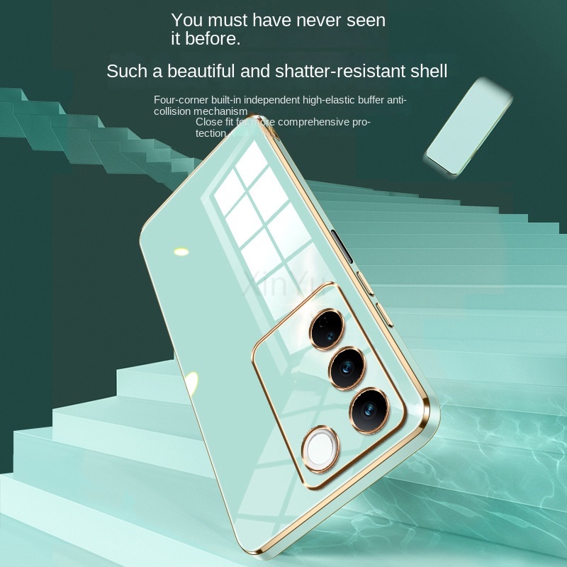 Ốp Điện Thoại Mạ Viền Silicon Sang Trọng Cho Samsung M54 5G M14 M04 M53 M33 M23 M32 M13 M52 M32 M22