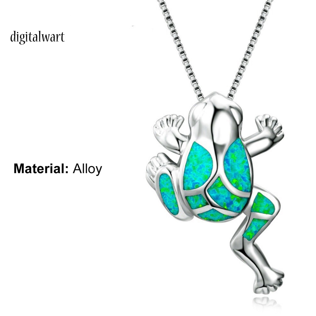 Kỹ Thuật Số| Vòng cổ Mặt Hình Chú Ếch Đính Đá Nhân Tạo Siêu Nhẹ Thời Trang Cho Nữ