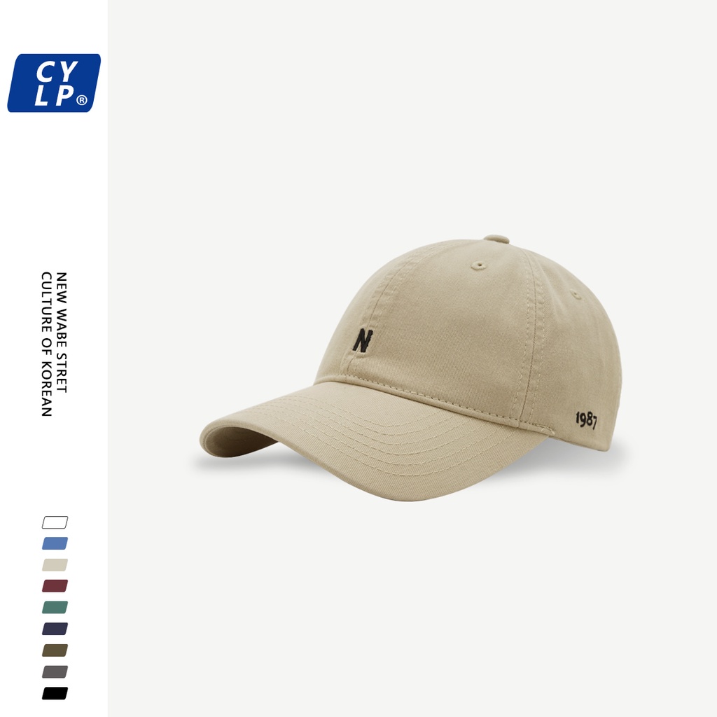 Mũ Lưỡi Trai Mềm Thêu Chữ N 1987 Phong Cách Hàn Quốc Thời Trang Cho Cặp Đôi