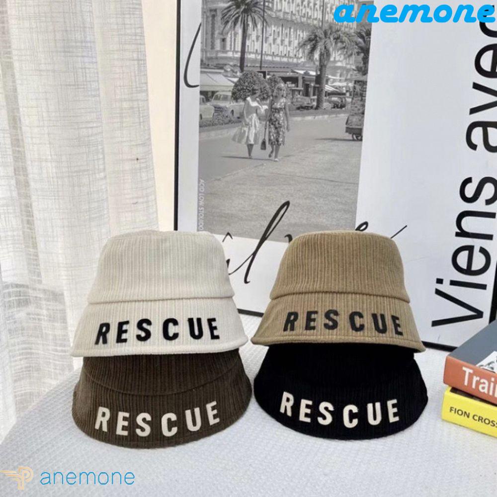 Mũ Bucket Chất Nhung In Chữ Phong Cách Thời Trang Thu Đông Hàn Quốc