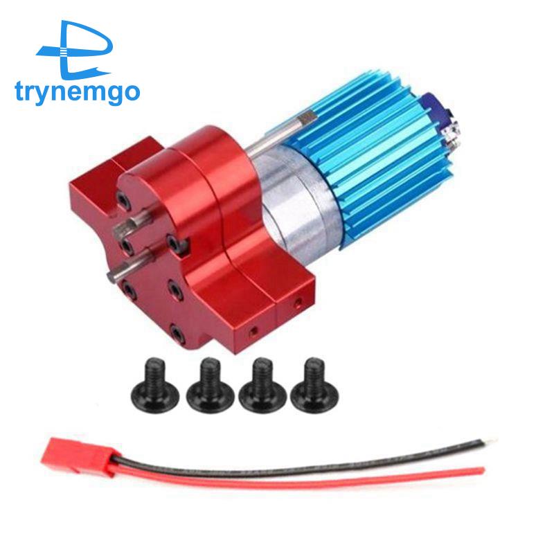 Động Cơ Một Nửa Kapika GM 370 Răng Kim Loại Màu Xanh Dương Cho MN WPL