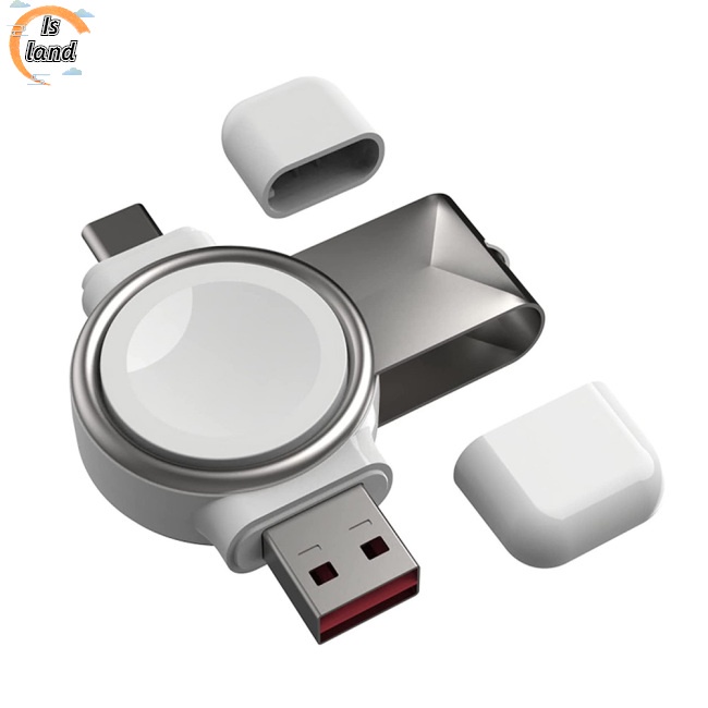 Đế Sạc Từ Tính 2 Trong 1 Giao Diện Usb A Usb C Tương Thích Với Iwatch